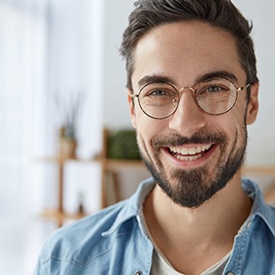 A happy, smiling man