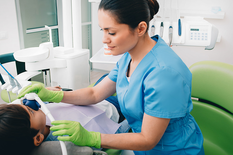Patient relaxing under sedation dentistry